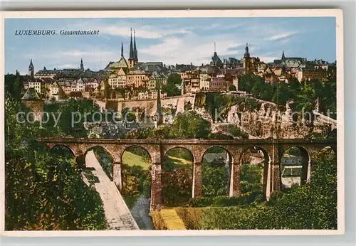 AK / Ansichtskarte Luxembourg_Luxemburg Gesamtansicht Luxembourg Luxemburg