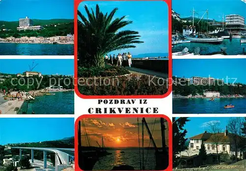 AK / Ansichtskarte Crikvenica_Kroatien Hotel Omorika Internacional Terapija Talasoterapija Riviera Crikvenica Kroatien