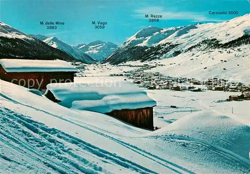 AK / Ansichtskarte Livigno Monte delle Mine Monte Vago Monte Rezze Carosello 3000 Livigno