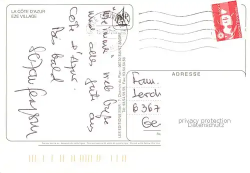 AK / Ansichtskarte Eze_Village Panorama Eze_Village