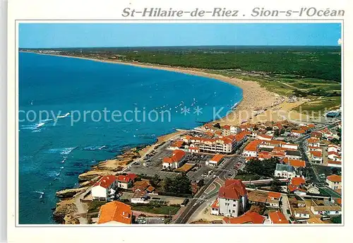 AK / Ansichtskarte Sion_sur_Ocean Saint Hilaire de Riez Vue generale aerienne Sion_Sur_Ocean