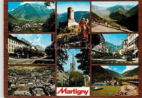 AK / Ansichtskarte Martigny_VS Orts und Teilansichten Burg Kirche Martigny VS