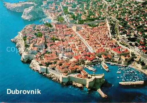 AK / Ansichtskarte Dubrovnik_Ragusa Fliegeraufnahme Dubrovnik Ragusa