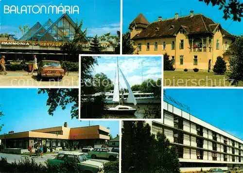 AK / Ansichtskarte Balatonmariafuerdo Hotels Bootshafen Balatonmariafuerdo