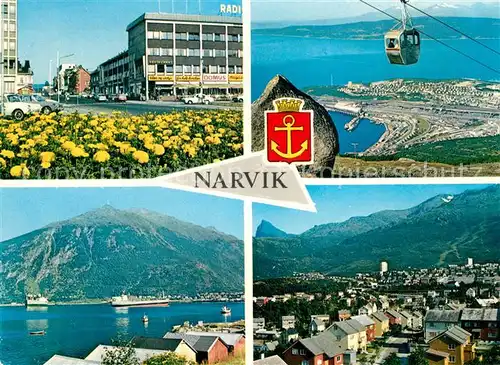 AK / Ansichtskarte Narvik Ortsansicht Seilbahn Panorama Narvik