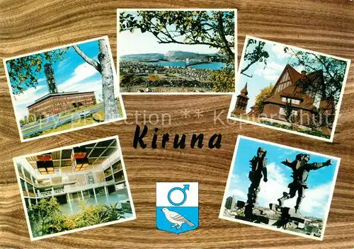 AK / Ansichtskarte Kiruna Kirche Teilansichten Kiruna