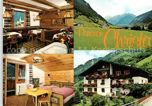 AK / Ansichtskarte Rauris Pension Christa Gaststube Zimmer Rauris