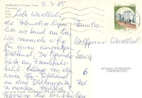 AK / Ansichtskarte Vernazza Panorama Vernazza