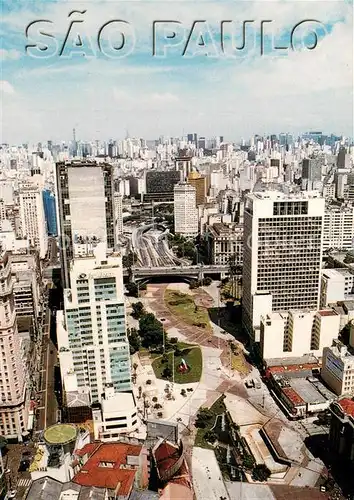 AK / Ansichtskarte Sao_Paulo Air viewat Anhangabaus Valley Sao_Paulo