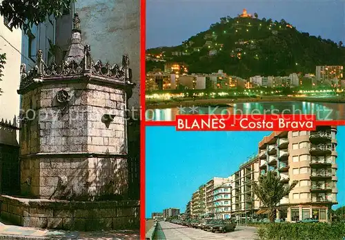 AK / Ansichtskarte Blanes Font Gotica Panorama Nachaufnahme  Blanes