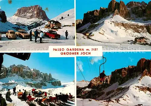 AK / Ansichtskarte Groednerjoch Passo Gardena Winterlandschaften Groednerjoch