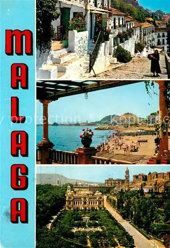 AK / Ansichtskarte Malaga_Andalucia Stadtansichten Schloss  Malaga_Andalucia
