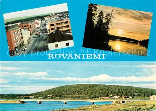 AK / Ansichtskarte Rovaniemi Abendstimmung Stadtpanorama Rovaniemi