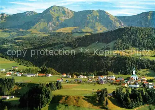 AK / Ansichtskarte Hittisau_Vorarlberg Panorama Kirche Hittisau Vorarlberg