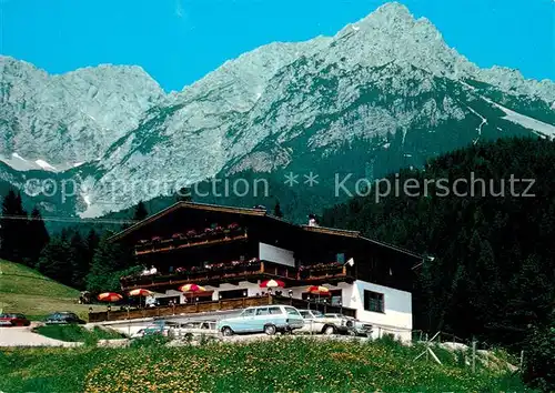 AK / Ansichtskarte Scheffau_Wilden_Kaiser Gasthof Jagerwirt Scheffau_Wilden_Kaiser