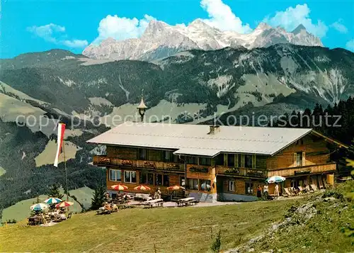 AK / Ansichtskarte Wilder_Kaiser Alpengasthof Angerer Alm Loferer Steinberge Wilder Kaiser