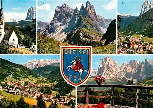 AK / Ansichtskarte Ortisei_St_Ulrich Sankt Jakob Geislergruppe Seiseralm  Ortisei_St_Ulrich