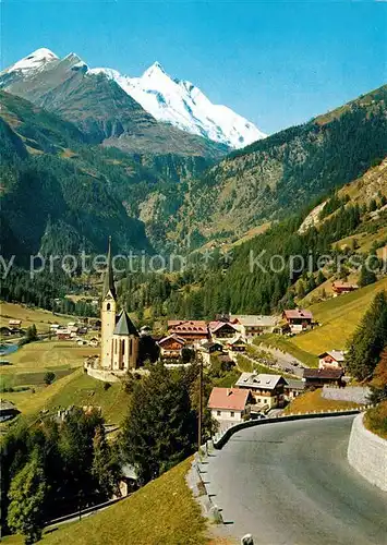 AK / Ansichtskarte Heiligenblut_Kaernten Grossglockner Hochalpenstrasse Kirche Heiligenblut Kaernten