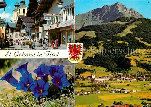 AK / Ansichtskarte Johann_Tirol_St Speckbacherstrasse Enzian Kitzbueheler Horn Johann_Tirol_St