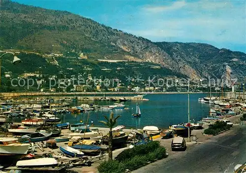 AK / Ansichtskarte Menton_Alpes_Maritimes Hafen Panorama Menton_Alpes_Maritimes
