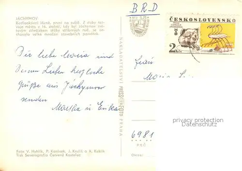 AK / Ansichtskarte Jachymov Stadtansichten Jachymov