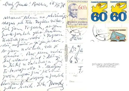 AK / Ansichtskarte Kolin Rathaus Kolin