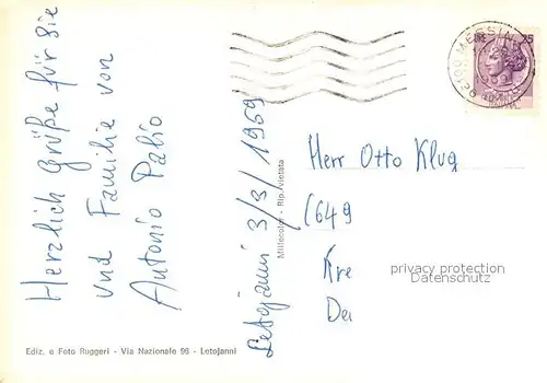 AK / Ansichtskarte Letojanni Strandpromenade Letojanni