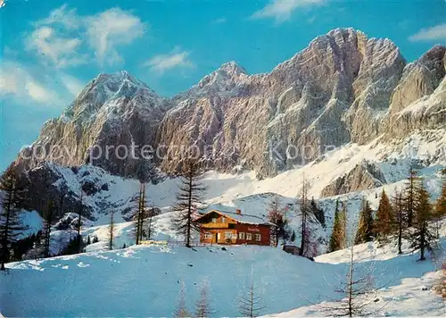 AK / Ansichtskarte Thuerlwandhuette Dachstein Winterlandschaft Thuerlwandhuette