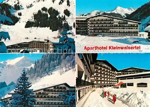 AK / Ansichtskarte Mittelberg_Kleinwalsertal Aparthotel Wintersportplatz Alpen Mittelberg_Kleinwalsertal
