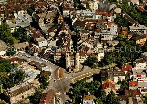 AK / Ansichtskarte Basel_BS Spalentor Fliegeraufnahme Basel_BS