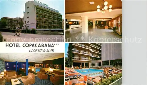 AK / Ansichtskarte Lloret_de_Mar Hotel Copacabana Foyer Swimming Pool Lloret_de_Mar