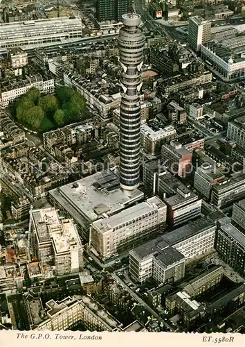 AK / Ansichtskarte London The G.P.O. Tower ariel view London