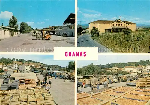 AK / Ansichtskarte Chanas Usine Piatti Cave Cooperative Marche aux Fruits Chanas