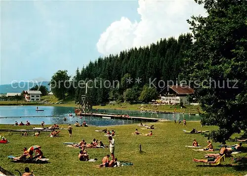 AK / Ansichtskarte Kirchbichl_Tirol Moorstrandbad Liegewiese Badesteg Kirchbichl Tirol