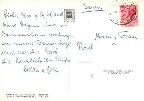 AK / Ansichtskarte Sirmione dall aereo Sirmione