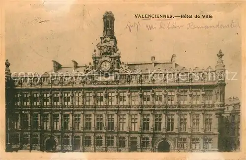 AK / Ansichtskarte Valenciennes Hotel de Ville Valenciennes