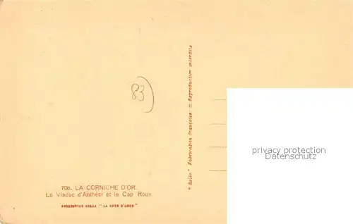 AK / Ansichtskarte Antheor Viaduc et Cap Roux Antheor