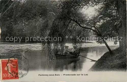 AK / Ansichtskarte Fontenay sous Bois Promenade sur le Lac Fontenay sous Bois