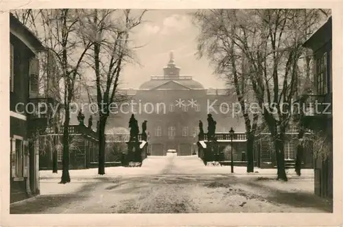 AK / Ansichtskarte Rastatt Schloss im Rauhreif Rastatt