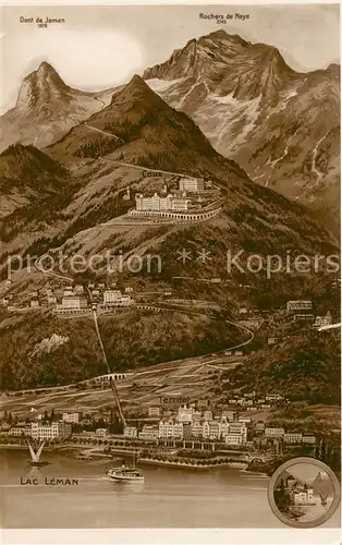 AK / Ansichtskarte Rochers_de_Naye Territet Glion Caux Rochers_de_Naye