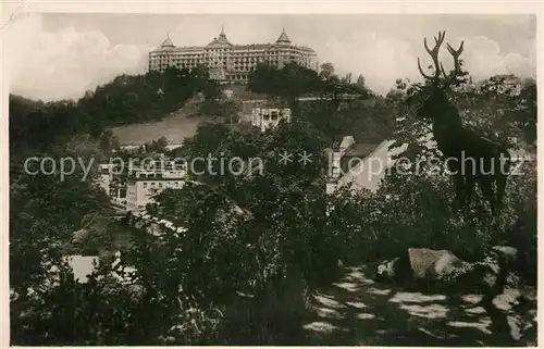 AK / Ansichtskarte Karlsbad_Eger Blick zum Gasbad und Hotel Imperial Karlsbad_Eger