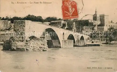 AK / Ansichtskarte Avignon_Vaucluse Pont St. Benezet Avignon Vaucluse