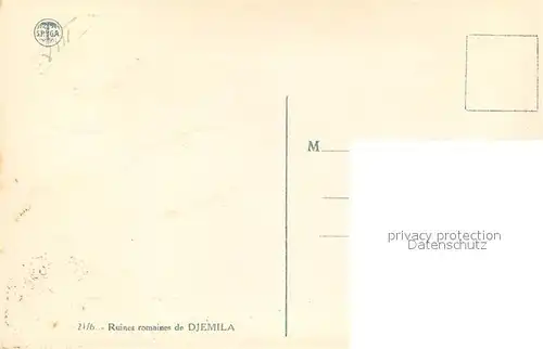 AK / Ansichtskarte Djemila Ruines romaines Djemila
