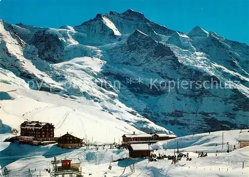 AK / Ansichtskarte Kleine_Scheidegg_Interlaken mit Jungfrau Kleine_Scheidegg