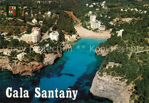 AK / Ansichtskarte Cala_Santanyi Fliegeraufnahme Cala_Santanyi