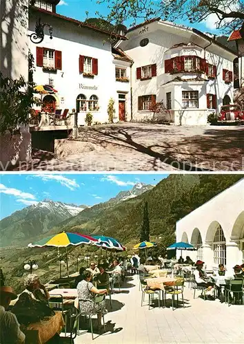 AK / Ansichtskarte Dorf_Tirol Hotel Rimmele Terrasse Dorf_Tirol