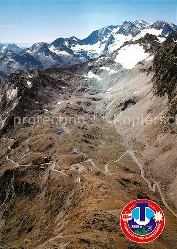 AK / Ansichtskarte oetztal_Tirol Timmelsjoch Hochalpenstrasse Fliegeraufnahme oetztal Tirol