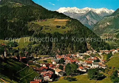 AK / Ansichtskarte St_Leonhard_Passeier Fliegeraufnahme mit oetztaler Alpen St_Leonhard_Passeier