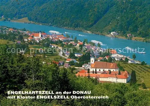 AK / Ansichtskarte Engelhartszell_Donau_Oberoesterreich mit Kloster Engelszell Engelhartszell_Donau