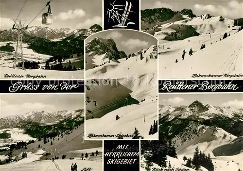 AK / Ansichtskarte Reutte_Tirol Reuttener Bergbahn Hahnenkamm Bergstation Skigebiet Winter Reutte Tirol